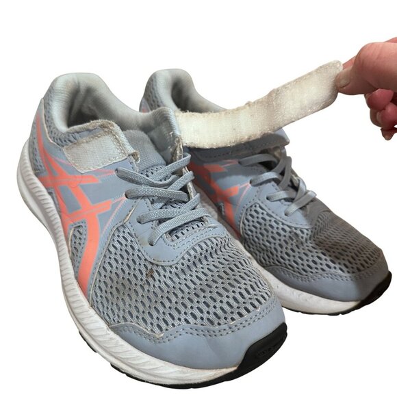 Asics Girl Contend 7 PS Running Shoes Mesh Adjustable Strap Closure Youth Size 3 - Picture 7 of 16